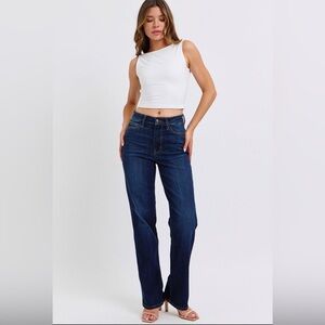Judy Blue Dark Blue Straight Leg Jeans